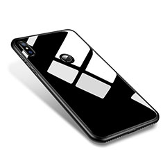 Silikon Schutzhülle Rahmen Tasche Hülle Spiegel M01 für Xiaomi Mi 8 Schwarz