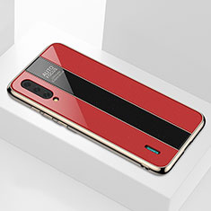 Silikon Schutzhülle Rahmen Tasche Hülle Spiegel M01 für Xiaomi Mi A3 Rot