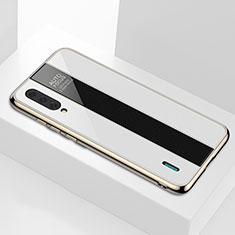 Silikon Schutzhülle Rahmen Tasche Hülle Spiegel M01 für Xiaomi Mi A3 Weiß