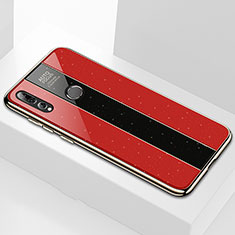 Silikon Schutzhülle Rahmen Tasche Hülle Spiegel M02 für Huawei Enjoy 9s Rot