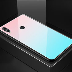 Silikon Schutzhülle Rahmen Tasche Hülle Spiegel M02 für Huawei Honor 8X Rosa