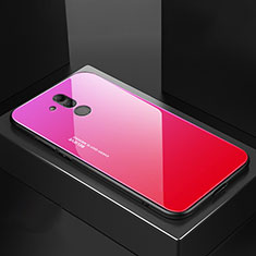 Silikon Schutzhülle Rahmen Tasche Hülle Spiegel M02 für Huawei Mate 20 Lite Pink