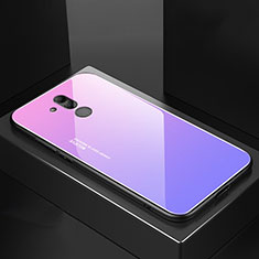 Silikon Schutzhülle Rahmen Tasche Hülle Spiegel M02 für Huawei Mate 20 Lite Violett
