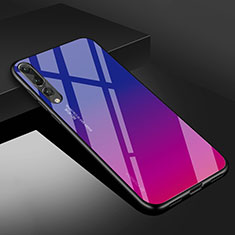 Silikon Schutzhülle Rahmen Tasche Hülle Spiegel M02 für Huawei P20 Pro Pink