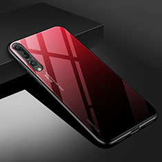 Silikon Schutzhülle Rahmen Tasche Hülle Spiegel M02 für Huawei P20 Pro Rot