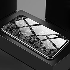 Silikon Schutzhülle Rahmen Tasche Hülle Spiegel M02 für Huawei P20 Schwarz