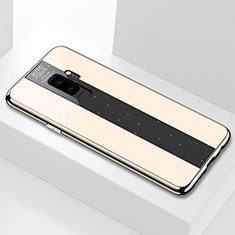 Silikon Schutzhülle Rahmen Tasche Hülle Spiegel M02 für Samsung Galaxy S9 Plus Gold