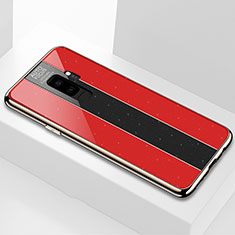 Silikon Schutzhülle Rahmen Tasche Hülle Spiegel M02 für Samsung Galaxy S9 Plus Rot