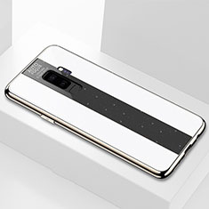 Silikon Schutzhülle Rahmen Tasche Hülle Spiegel M02 für Samsung Galaxy S9 Plus Weiß