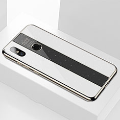 Silikon Schutzhülle Rahmen Tasche Hülle Spiegel M02 für Xiaomi Mi 6X Weiß