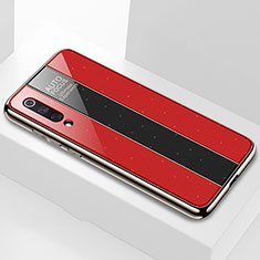 Silikon Schutzhülle Rahmen Tasche Hülle Spiegel M02 für Xiaomi Mi 9 Lite Rot