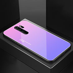Silikon Schutzhülle Rahmen Tasche Hülle Spiegel M02 für Xiaomi Redmi Note 8 Pro Violett
