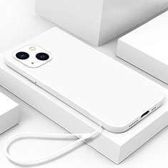 Silikon Schutzhülle Rahmen Tasche Hülle Spiegel M03 für Apple iPhone 13 Mini Weiß