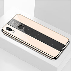 Silikon Schutzhülle Rahmen Tasche Hülle Spiegel M03 für Huawei P20 Lite Gold