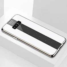 Silikon Schutzhülle Rahmen Tasche Hülle Spiegel M03 für Samsung Galaxy Note 8 Weiß