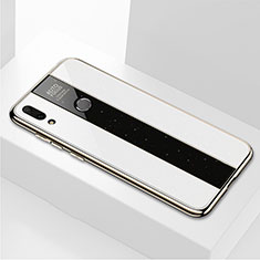 Silikon Schutzhülle Rahmen Tasche Hülle Spiegel M04 für Huawei Enjoy 9 Plus Weiß