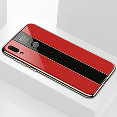 Silikon Schutzhülle Rahmen Tasche Hülle Spiegel M04 für Huawei Y9 (2019) Rot