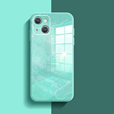 Silikon Schutzhülle Rahmen Tasche Hülle Spiegel M05 für Apple iPhone 15 Grün