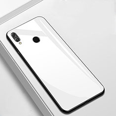 Silikon Schutzhülle Rahmen Tasche Hülle Spiegel M05 für Huawei Y9 (2019) Weiß