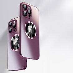 Silikon Schutzhülle Rahmen Tasche Hülle Spiegel mit Mag-Safe Magnetic Magnetisch für Apple iPhone 13 Pro Max Fuchsie