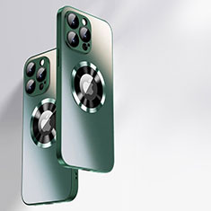 Silikon Schutzhülle Rahmen Tasche Hülle Spiegel mit Mag-Safe Magnetic Magnetisch für Apple iPhone 14 Pro Grün