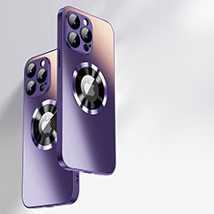 Silikon Schutzhülle Rahmen Tasche Hülle Spiegel mit Mag-Safe Magnetic Magnetisch für Apple iPhone 14 Pro Violett
