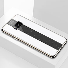 Silikon Schutzhülle Rahmen Tasche Hülle Spiegel S01 für Samsung Galaxy S8 Weiß