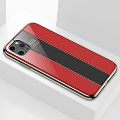 Silikon Schutzhülle Rahmen Tasche Hülle Spiegel T01 für Apple iPhone 11 Pro Rot