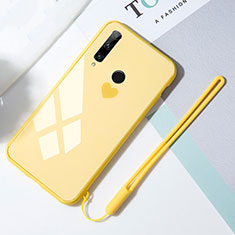 Silikon Schutzhülle Rahmen Tasche Hülle Spiegel T01 für Huawei Honor 20 Lite Gelb