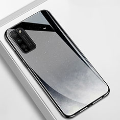 Silikon Schutzhülle Rahmen Tasche Hülle Spiegel T01 für Huawei Honor 30 Lite 5G Grau