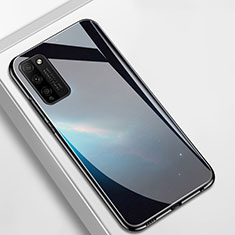 Silikon Schutzhülle Rahmen Tasche Hülle Spiegel T01 für Huawei Honor 30 Lite 5G Schwarz