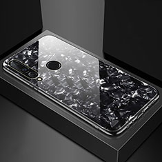 Silikon Schutzhülle Rahmen Tasche Hülle Spiegel T01 für Huawei Nova 4e Schwarz