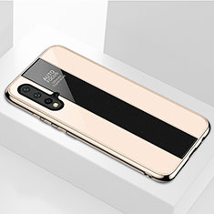 Silikon Schutzhülle Rahmen Tasche Hülle Spiegel T01 für Huawei Nova 5 Pro Gold