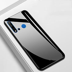 Silikon Schutzhülle Rahmen Tasche Hülle Spiegel T01 für Huawei Nova 5i Schwarz