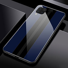 Silikon Schutzhülle Rahmen Tasche Hülle Spiegel T01 für Huawei Nova 7i Blau