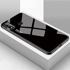 Silikon Schutzhülle Rahmen Tasche Hülle Spiegel T01 für Huawei P Smart (2020) Schwarz