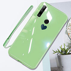 Silikon Schutzhülle Rahmen Tasche Hülle Spiegel T01 für Huawei P Smart+ Plus (2019) Grün