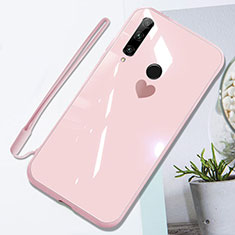 Silikon Schutzhülle Rahmen Tasche Hülle Spiegel T01 für Huawei P Smart+ Plus (2019) Rosa