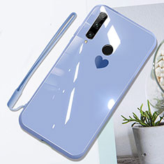 Silikon Schutzhülle Rahmen Tasche Hülle Spiegel T01 für Huawei P Smart+ Plus (2019) Violett