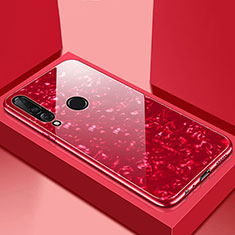 Silikon Schutzhülle Rahmen Tasche Hülle Spiegel T01 für Huawei P30 Lite Rot