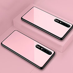 Silikon Schutzhülle Rahmen Tasche Hülle Spiegel T01 für Huawei P30 Rosa