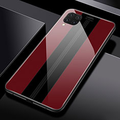 Silikon Schutzhülle Rahmen Tasche Hülle Spiegel T01 für Huawei P40 Lite Rot