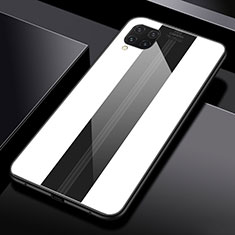 Silikon Schutzhülle Rahmen Tasche Hülle Spiegel T01 für Huawei P40 Lite Weiß