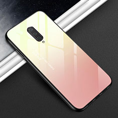 Silikon Schutzhülle Rahmen Tasche Hülle Spiegel T01 für OnePlus 8 Gelb