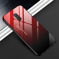 Silikon Schutzhülle Rahmen Tasche Hülle Spiegel T01 für OnePlus 8 Rot