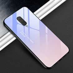 Silikon Schutzhülle Rahmen Tasche Hülle Spiegel T01 für OnePlus 8 Violett
