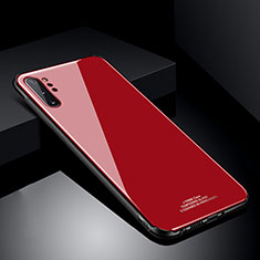 Silikon Schutzhülle Rahmen Tasche Hülle Spiegel T01 für Samsung Galaxy Note 10 Plus 5G Rot
