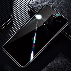 Silikon Schutzhülle Rahmen Tasche Hülle Spiegel T01 für Xiaomi Mi 9T Schwarz