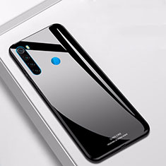 Silikon Schutzhülle Rahmen Tasche Hülle Spiegel T01 für Xiaomi Redmi Note 8 Schwarz