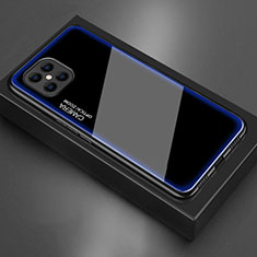 Silikon Schutzhülle Rahmen Tasche Hülle Spiegel T02 für Huawei Nova 8 SE 5G Blau
